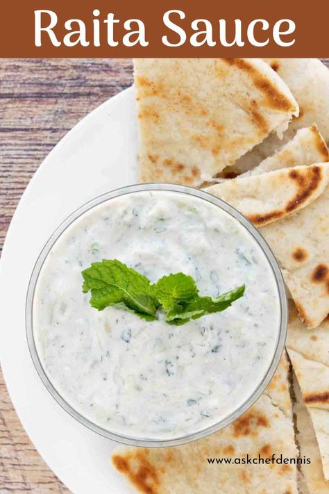 Our easy-to-make Raita sauce is a delightfully delicious Indian yogurt sauce. This traditional Indian condiment has many uses and is guaranteed to become a family favorite. Indian Yogurt Sauce, Indian Raita, Indian Yogurt, Easy Tzatziki, Light Dishes, Indian Sauces, Homemade Naan Bread, Tzatziki Recipes, Uk Food