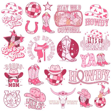 Cowgirl Clipart, Cowgirl Prints, Western Designs, Western Stickers, Free Sublimation Downloads, Sublimation Ideas, Western Clip Art, Western Logo, Cowgirl Aesthetic