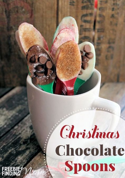 Need an easy homemade holiday gift idea? Here you’ll learn how to make chocolate spoons that are perfect for dipping into milk, hot chocolate, and coffee. Simply coat spoons with melted chocolate then add your favorite toppings like crushed peppermint, mini chocolate chips, cinnamon sugar, crushed toffee pieces, mini marshmallows and more. They make delicious Christmas presents and are perfect for winter or holiday parties too. Candy Spoons, Cocoa Spoons, Crushed Peppermint, Hot Chocolate Spoons, Chocolate And Coffee, Homemade Holiday Gifts, Chocolate Spoons, Homemade Holiday, Hot Chocolate Bars