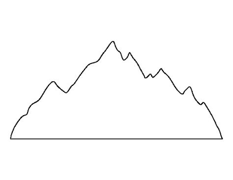 Mountain range pattern. Use the printable outline for crafts, creating stencils, scrapbooking, and more. Free PDF template to download and print at http://patternuniverse.com/download/mountain-range-pattern/ Mountain Templates Free Printable, Free Mountain Printables, Mountain Stencil Printable, Mountain Templates, Wood Burning Mountain Range Pattern, Mountain Stencil, Mountain Range Line Art, Mountain Outline, String Art Patterns Templates