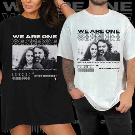 Couple Shirt Aesthetic, Shirt For Boyfriend, Collage T Shirts, Couple Oversized Shirt, Girlfriend Shirts For Boyfriend, Couple Goal T Shirts, Boyfriend Ans Girlfriend Matching Shirts, Polaroid Shirt, Boyfriend Tshirt