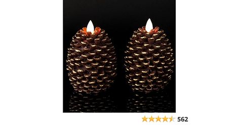 Cone Candles, Flameless Candles With Timer, Candle Lighters, Pine Cone Candles, Christmas Candle Decorations, Battery Operated Candles, Indoor Decoration, Flickering Candles, Flameless Candles