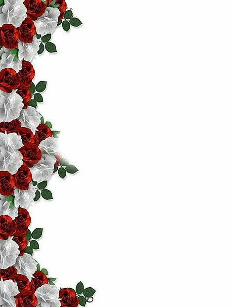 Flower Background Design, Red Roses Wallpaper, Floral Cards Design, Photo Frame Wallpaper, Flower Graphic Design, Beauty Flowers, Invitation Background, Lovely Flowers Wallpaper, Floral Border Design