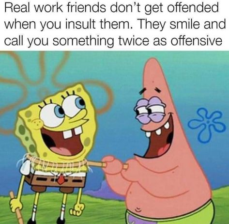 Disney Guys, Spongebob Friends, Funny Spongebob, Funny Spongebob Memes, Spongebob Funny, Work Friends, Friend Memes, Best Friends Funny, Spongebob Memes