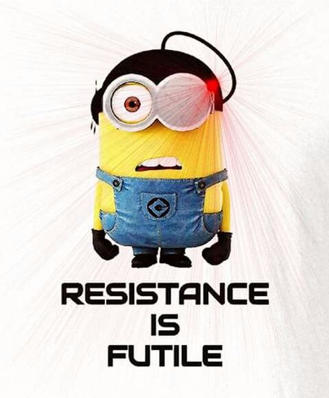 Picard Borg minion Minion 2, Resistance Is Futile, Star Trek Universe, Osprey Backpack, Star Trek, Minion, All Star, Stars, Minions