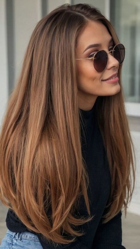 Brunette W Lowlights, Brown With A Hint Of Red Hair, Natural Hair Color Ideas For Pale Skin, Hairstyle And Color Ideas, Fall Season Hair Color, Rusty Blonde Hair, Brunette Hair 2024 Fall, Hair Color For Pale Skin Brown Eyes, Brown Hair Colors Fair Skin