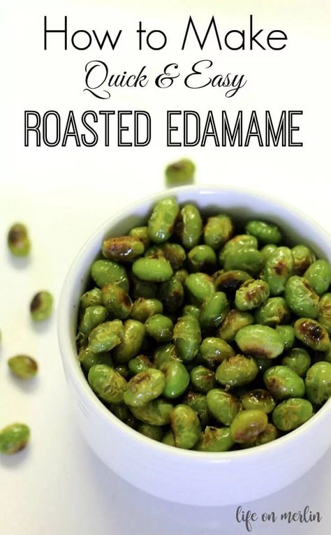 Vegan Snacks, Side Dishes, Edamame Snack, Edamame Recipe, Roasted Edamame, Edamame Recipes, Edamame, Vegetable Dishes, Easy Snacks