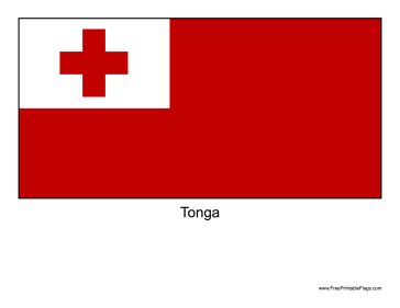 The flag of Tonga. Free to download and print Tonga Island, Frozen Printables, Signal Flags, Tonga, The Flag, Flag Design, South America, Frozen, Flag