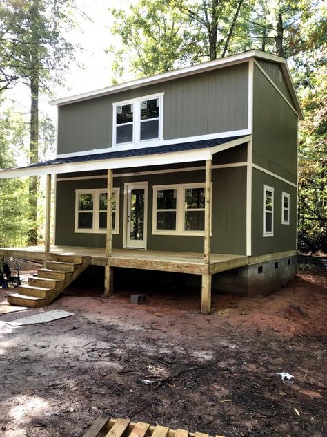 Glam Tiny House, Large Shed House, Tuff Shed Tiny House, Home Depot Tiny House, Shed House Interior, Tiny Home Shed, Home Depot Shed, Shed Tiny Home, Shed Tiny House