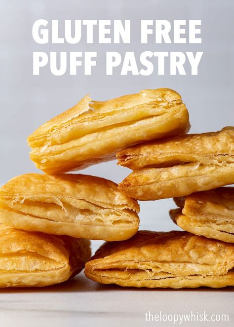 Gluten Free Rough Puff Pastry Recipes, Gluten Free Sweet Hawaiian Rolls, Gluten Free Dairy Free Puff Pastry, Easy Gluten Free Pastry Recipes, Gluten Free Rough Puff Pastry, Gluten Free Puff Pastry Dough, Gluten Free Samosa Dough, Keto Puff Pastry Recipe, Christmas Food Gluten Free