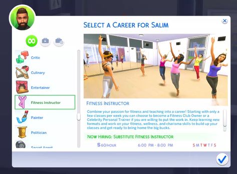 Fitness Instructor Career - The Sims 4 Catalog Ts4 Jobs Cc, Ts4 Mods Careers, Jobs Sims 4 Cc, The Sims 4 Cc Jobs, Sims Career Mods, Famous Sims 4 Cc, Sims 4 Cc Jobs Mod, Sims 4 Famous Mod, Sims 4 Get Famous Mod