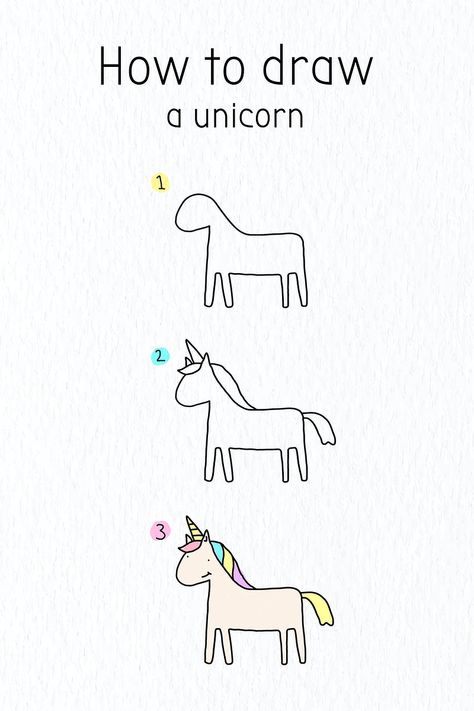 How to draw a unicorn doodle tutorial vector | free image by rawpixel.com / marinemynt Unicorn Doodle Easy, How To Draw A Unicorn, Magic Doodles, Unicorn Doodles, How To Draw Unicorn, Paper Texture Background Design, Draw Unicorn, Unicorn Doodle, Draw A Unicorn