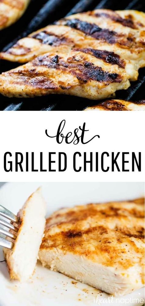 Easy Grilled Chicken Breast, Grilled Boneless Chicken Breast, Flavorful Grilled Chicken, Best Grilled Chicken, Grilled Chicken Breast Recipes, Grilled Chicken Recipes Easy, Chicken Cutlet Recipes, Grilled Chicken Tenders, Grilled Chicken Breast