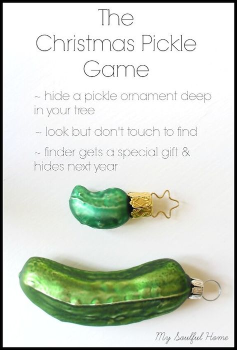 Christmas Games To Play, Games Group, Family Gift Exchange, Pickle Ornament, Christmas Games For Adults, Christmas Pickle, Christmas Games For Kids, Christmas Games For Family, Games Ideas