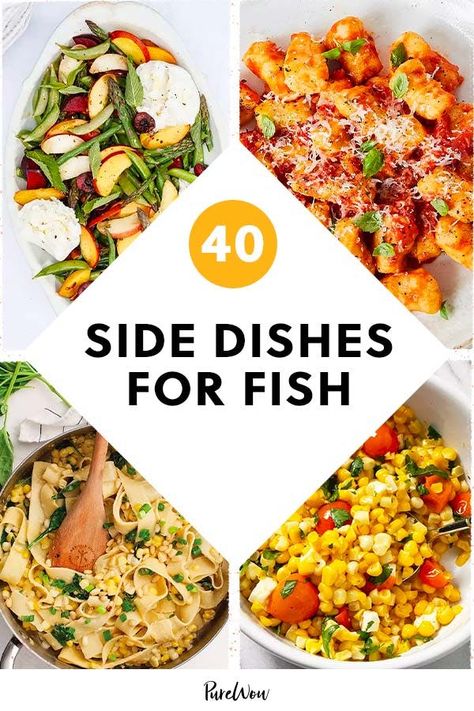 40 Quick and Easy Side Dishes for Fish Easy Side Dishes For Fish, Fish Fry Sides, Quick And Easy Side Dishes, Smoked Seafood, Fish Sides, Side Dishes For Fish, Easy Side Dishes, Whats Gaby Cooking, Vegan Potato Salads