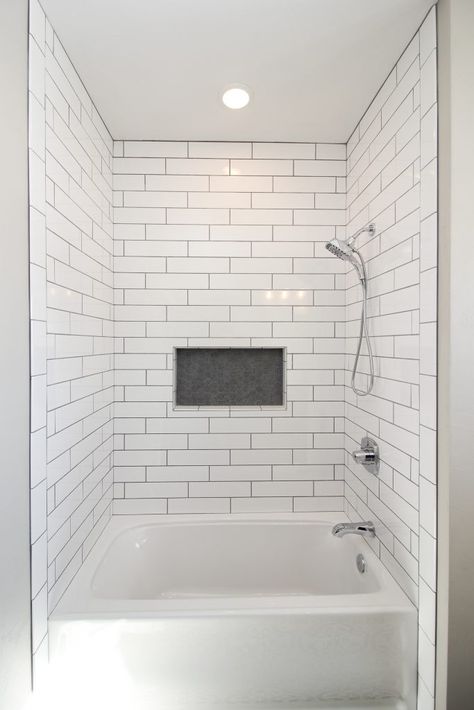 Bath Tub Tile Ideas, Tub Tile Ideas, Bath Tub Tile, White Bath Tub, Bathtub Tile Surround, Tub Surround Ideas, Davenport House, White Subway Tile Shower, White Subway Tile Bathroom