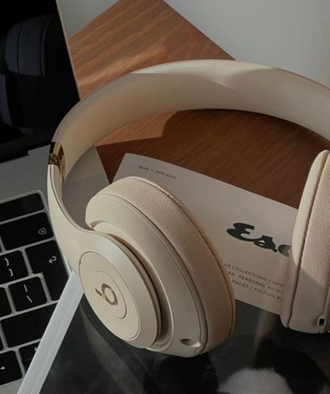 Beats New Studio Pro - Wireless Bluetooth Noise Cancelling Headphones - Personalized Spatial Audio, USB-C Lossless Audio, Apple & Android Compatibility, Up to 40 Hours Battery Life - Sandstone Headphone Outfit, Beats Headphones Wireless, Wireless Beats, Dre Headphones, Cute Headphones, Apple Headphone, Girl With Headphones, Beats Solo, Beats Studio