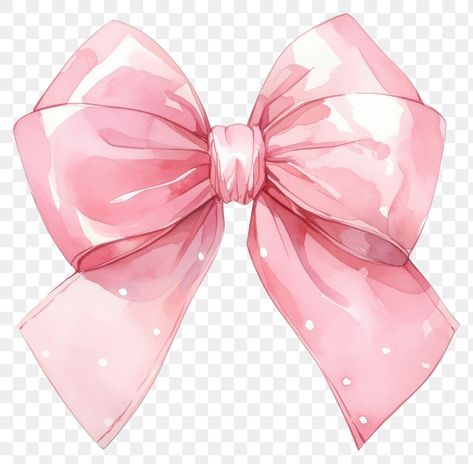 Pink Bow Transparent Background, Pink Bow Icon, Podium Illustration, Pink Bow Png, Watercolor Ribbon, Bow Watercolor, Pink Ribbon Png, Watercolor Bow, Coquette Ribbon