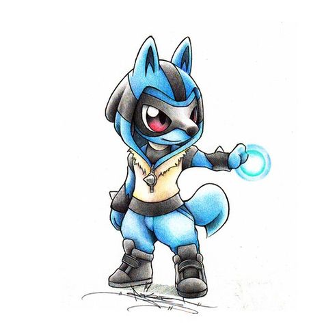 Riolu dressed like Lucario Itsbirdy Pokemon, Mewtwo Pokemon, Baby Pokemon, Lucario Pokemon, Pokemon Sketch, Pokemon Tattoo, Pokémon Master, Cute Pokemon Wallpaper, Pokemon Drawings