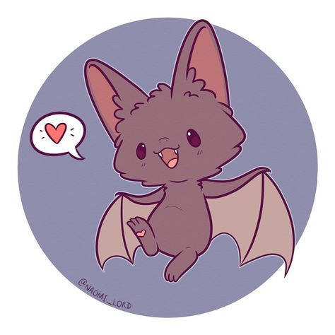 2,580 Likes, 24 Comments - Naomi Lord (@naomi_lord) on Instagram: “Kawaii bat! :3 I'm out in London today! Everyone exited for the weekend? 😊✨ #bat #vampirebat #cute…” Naomi Lord, Drawing Halloween, Halloween Cartoon, Bat, Halloween, Kawaii