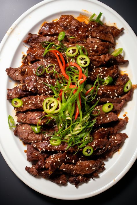 Keto Spicy Korean Beef Bulgogi Spicy Low Carb Recipes, Korean Low Carb Recipes, Low Carb Beef Recipes, Korean Beef Bulgogi Recipe, Kalbi Beef, Spicy Korean Beef, Keto Korean, Beef Bulgogi Recipe, Korean Beef Bulgogi