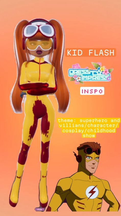 follow my tiktok for more-mondaysarered! #youngjustice #yj #dti #dresstoimpress #roblox #fashion #superhero #dc #dccomics #kidflash #flash #justiceleague #wallywest #teentitans #robloxgame #dtiinspo Roblox Fashion, Wally West, Kid Flash, Dc Characters, Young Justice, Teen Titans, Justice League, The Flash, Dc Comics