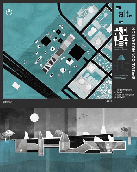 Alt Museum | Architecture Project Museum Flooring, Museum Plan, Architecture Competition, Interior Architecture Drawing, Library Architecture, Underground Tunnels, Underground Cities, Architecture Graphics, Cultural Architecture