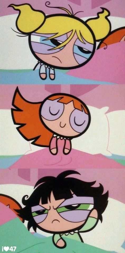 Powerpuff Kızları, Super Nana, Powerpuff Girls Wallpaper, Powerpuff Girl, Drunk In Love, Girl Sleeping, Cartoon Profile Pictures, Puff Girl, Cartoon Memes