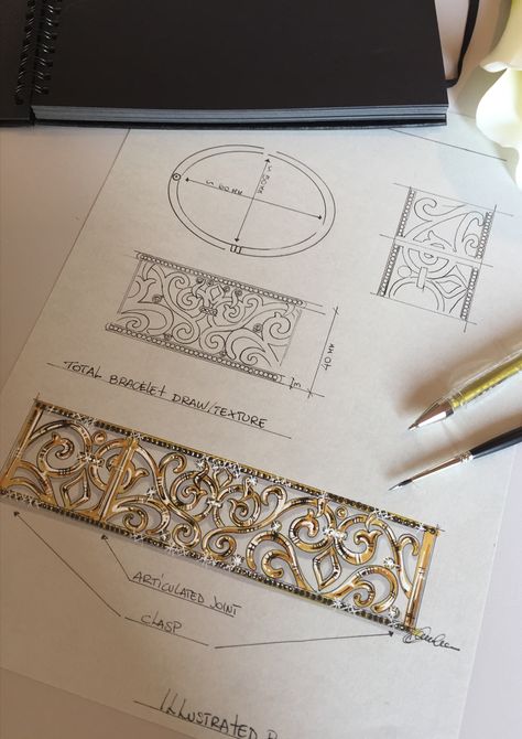 Jewellery Portfolio Design, How To Draw Jewelry Step By Step, Jewellery Design Sketch, How To Draw Jewelry, Jewellery Sketches Illustration, Jewellery Design Drawing, Jewellery Sketching, Jewellery Portfolio, Jewellery Drawing