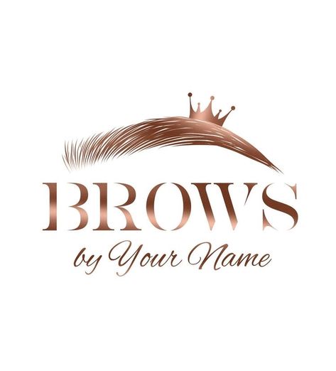 Permanent Makeup Logo, Logo Eyebrow, Eyebrow Painting, Eyebrow Logo, Microblading Logo, Brows Logo, Ombre Eyebrows, Hair Logo Design, Makeup Business Cards