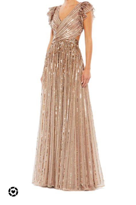 Couture, Mac Duggal, Haute Couture, Flowy Gown, Cap Sleeve Gown, Designer Formal Dresses, Cutout Gown, Sequin Formal Dress, Sequin Evening Dresses