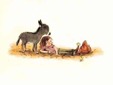 Babies in the barn #donkey #donkeyfoal #foal #chicken #chick #hen #illustration #farm #barn #donklet Briony May Smith, Childrens Books Illustrations, Book Illustration Art, The Barn, Childrens Illustrations, Childrens Art, Children's Book Illustration, Graphic Artist, Cute Illustration