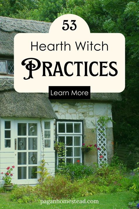 Check out this list of 53 different hearth witch practices that you can start doing today! Witch