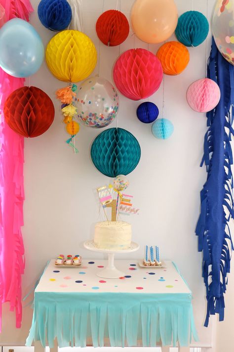 Confetti Party Funfetti Birthday Party Decorations, Funfetti Party Decorations, Music Party Decorations, Confetti Birthday Party, Polka Dot Birthday, Boys First Birthday Party Ideas, Birthday Party Decorations Diy, Birthday Club, Birthday Decorations Kids