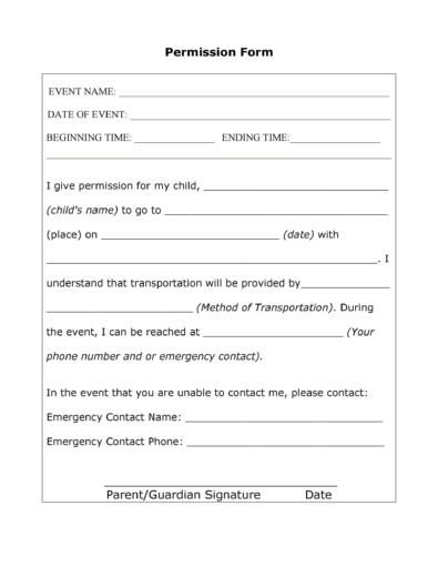 Download Permission Slip 01 Permission Slip Template Free Printable, Field Trip Permission Slip Template, Medical Consent Form Children, Permission Slip Template, Field Trip Permission Slip, Child Travel Consent Form, Permission Slip, Daycare Forms, Parental Consent