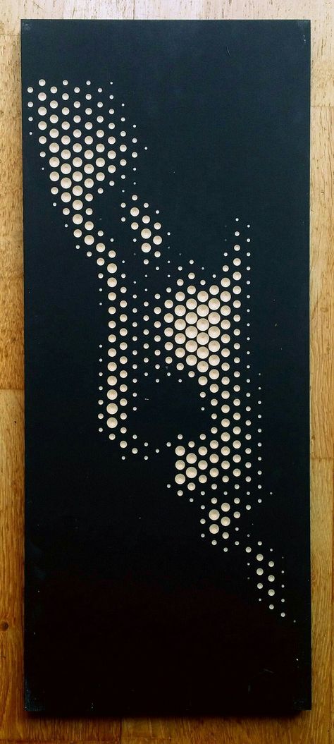 Halftone Art Graphics, Cnc Ideas Creative, Abstract Dot Art, Cnc Art Wall Decor, Computer Art Drawing, Halftone Drawing, Mdf Painting Ideas, Cnc Painting, Mdf Board Painting Ideas