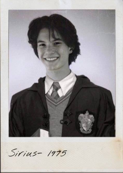 Sirius Black, Yearbook, A Black, Hogwarts, Harry Potter, White, Black