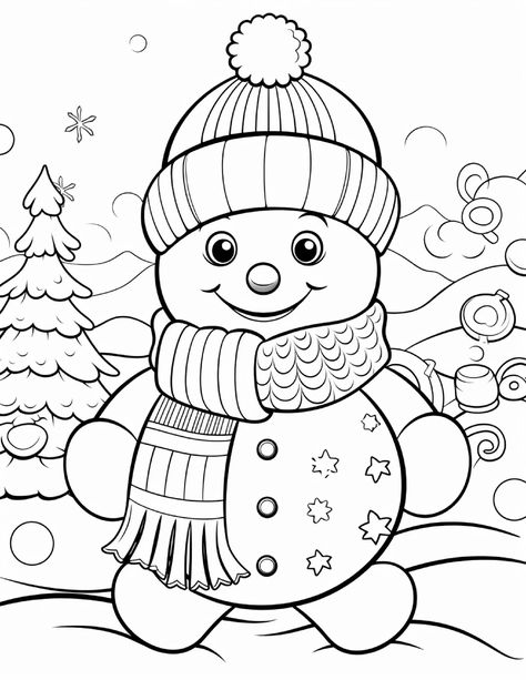 Snowman Coloring, Merry Christmas Coloring Pages, Teaching Cursive, Snowman Coloring Pages, Christmas Colouring, Free Christmas Coloring Pages, Coloring Pages Winter, Christmas Coloring Sheets, Printable Christmas Coloring Pages