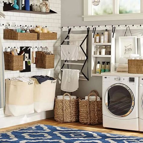 How to Dry Clothes Without a Dryer | The Family Handyman Laundry Room Organization Storage, Laundry Room Storage Shelves, Laundry System, Small Laundry Room Organization, Room Storage Diy, Brown Rooms, Farmhouse Laundry Room, House Makeover, Laundry Room Inspiration