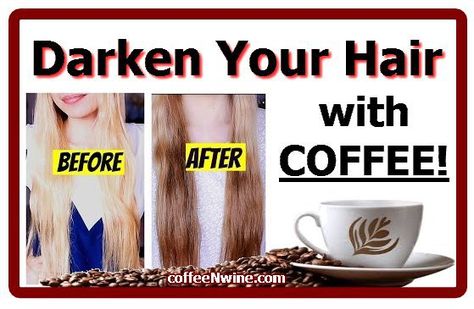 With the help of coffee, dark hair can acquire a beautiful healthy glow and even naturally dye your hair. At least once in your life, you’ve probably dyed your hair. I personally do it every 3 months. http://www.coffeenwine.com/darken-your-hair-with-coffee/ Coffee Hair Color, How To Darken Hair, Coffee Mask, Fast Metabolism, Dyed Natural Hair, Color Your Hair, Coffee Drinkers, Natural Sweeteners, Healthy Glow