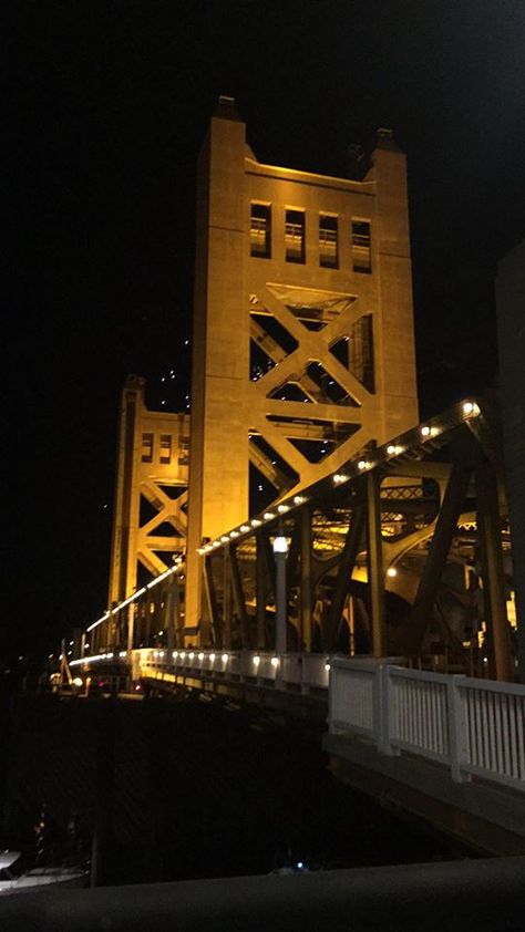 Tower Bridge - Sacramento, California - March 26, 2018 [Photo by: Lady Jenny Wormwood] Tower Bridge Sacramento, Sacramento Bridge, Sacramento, Tower Bridge, Golden Gate Bridge, Bridge, California, Travel