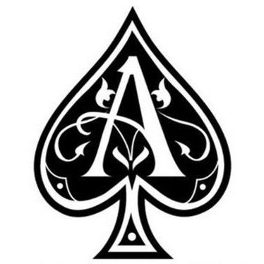 Ace Of Spades Tattoo, Armand De Brignac, Spade Tattoo, Ace Tattoo, Wine Names, Card Tattoo Designs, Rosen Box, Ace Card, Playing Cards Design