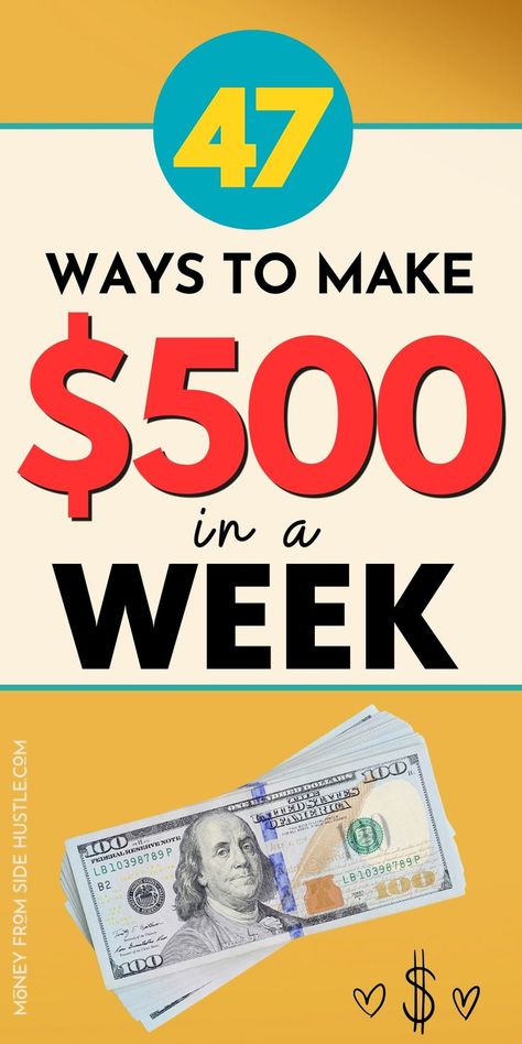 make quick $500 Online Job Websites, Extra Income Ideas, Easy Side Hustles, 500 Dollars, How To Get Money Fast, Online Jobs For Teens, Gig Economy, Legit Online Jobs, Earn Money Fast