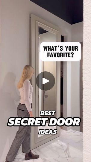 10K views · 34K reactions | Best Secret Doors Ever! What’s Your Favorite? Imagine the Possibilities.🤔 Drop a Comment with Your Best Secret Door Idea! Need More Information? Don’t forget to DM us in our Bio. Muse: @porterichi @ellisreidmillwork @weaver.custom.homes #reels #viral #viralvideos #trending #design #fyp #door #doors #aesthetic #designer #diy #homeimprovement #carpentry #hardware #pocketdoors | Interior Trend | Kitchen & Bath | Designer | Terrence Parker · Somethin' Here (Original Mix) Bookcase Doorway, Doors Aesthetic, Secret Room Doors, Future House Kitchens, Trend Kitchen, Secret Doors, Aesthetic Designer, Secret Hiding Places, Hidden Spaces