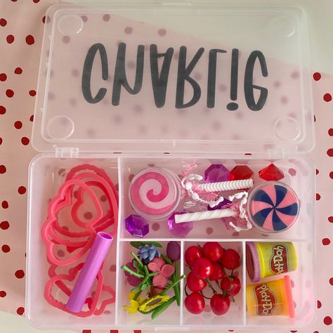 Ikea Glis Box Ideas, Play Doh Activities, Ikea Finds, Playdough Activities, Activity Box, Playdough Kits, Valentines Day Activities, Play Ideas, Play Doh