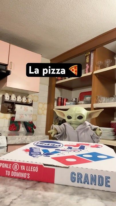 Era una trampa💀 #humor #meme #babyyoda #pizza