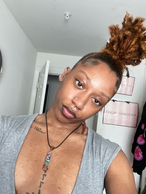 Short Loc Bun, Short Locs Low Bun, Loc Top Knot Bun, Top Knot Loc Bun, Pedal Bun On Short Locs, Low Loc Bun, Loc Petal Bun On Short Locs, Two Loc Petal Buns, Loc Dye