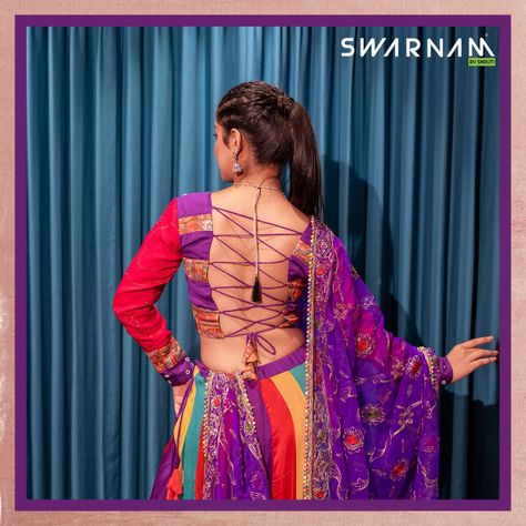 Turn heads this Navratri with a stunning backless blouse, elegantly tied with intricate threads. A perfect touch of grace and allure for the festive season! ✨🌟 . . For any inquiries & orders: +91 99242 41142 Come visit us at: Shop No. 04, Manav Mandir Complex, Parle Point, Athwa, Surat, Gujarat 395007 Outfit Designer @savanishruti . #NavratriCollection #UniqueDesigns #CustomCreations #SwarnamByShruti #instagram #swarnambyshruti #outfit #surat #trending #suratfashion #swarnam #shopnow #vira... Backless Blouse Designs For Navratri, Blouse Designs For Navratri, Outfit Designer, Backless Blouse Designs, Surat Gujarat, Backless Blouse, Festive Season, Custom Creations, Festival Season