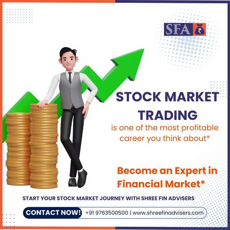 Are you looking for Stock Market Courses in Pune? If you really want to learn share marketing course for a living, then join our advance stock market program for traders. Become an expert in the financial market with Shree Fin Advisers Pvt. Ltd. Start your stock market journey today and watch your investments grow. Contact us now at +91 9763500500 or visit www.shreefinadvisers.com. #shreefinadvisers #stockmarkettrading #financialmarketexpert #profitablecareer #InvestSmart #financialgrowth... Stock Market Courses, Investment Tips, Portfolio Management, Marketing Course, Wealth Management, Financial Markets, Marketing Courses, Financial Services, Pune