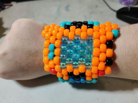 Fnaf Kandi, Scene Kandi, Kandi Cuff Patterns, Kandi Inspo, Pony Bead Bracelets, Diy Kandi, Kandi Kid, Candy Bracelet, Kandi Ideas